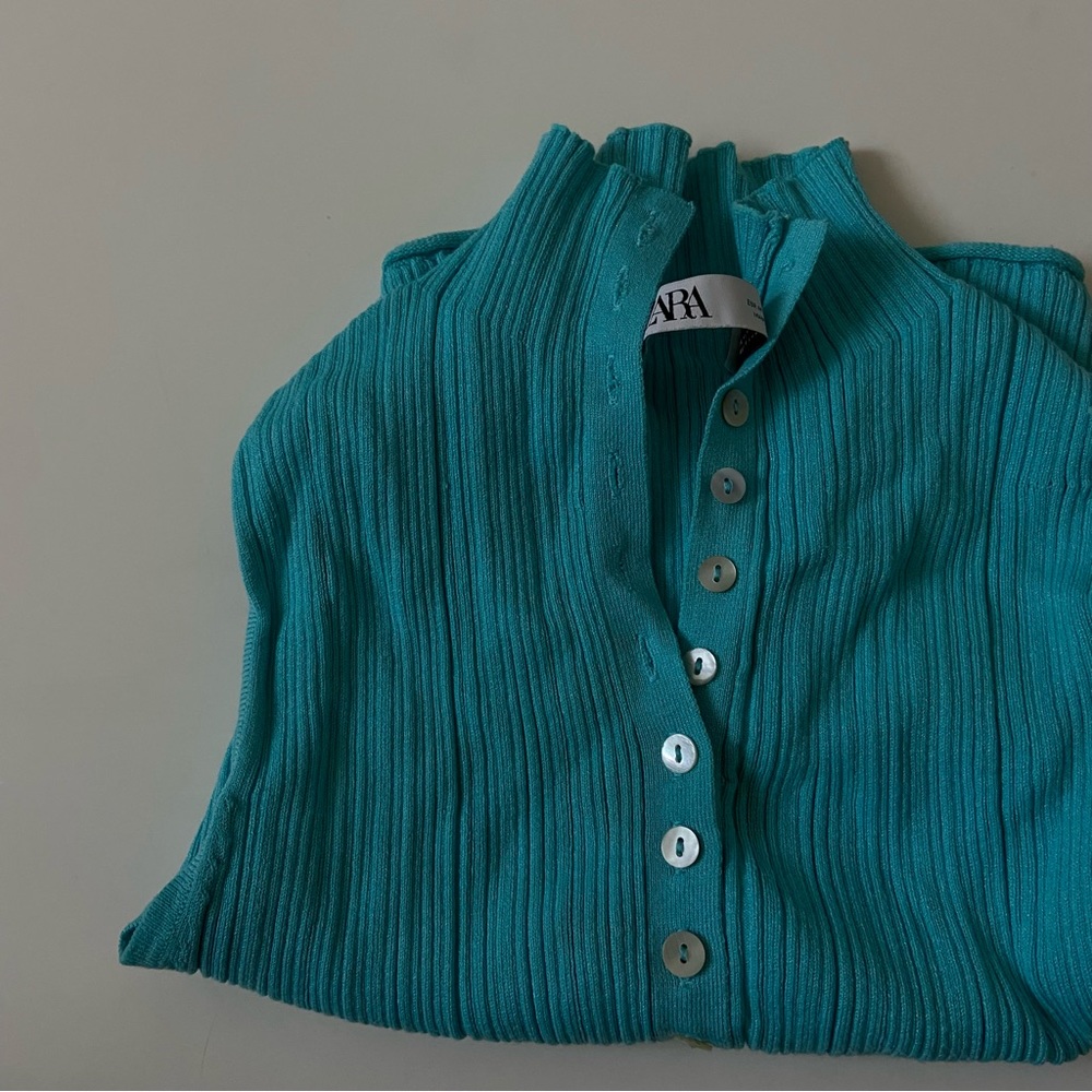 Zara Ribbed Turtle Neck - Picture 2 of 4
